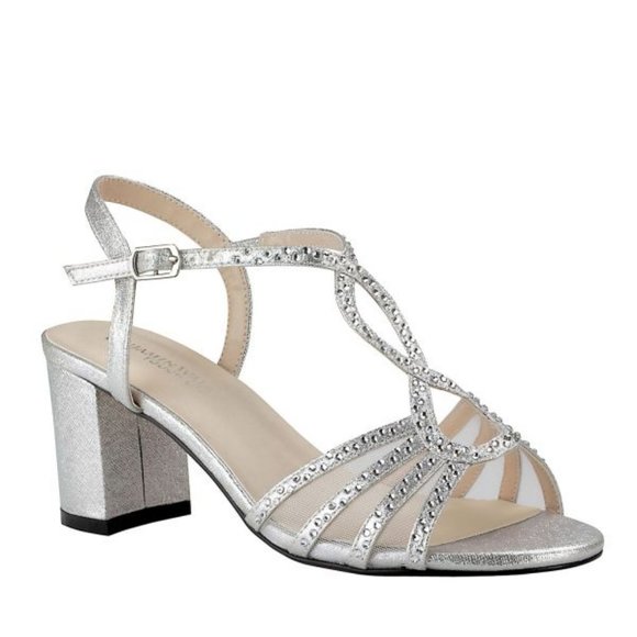 Benjamin Walk Touch Ups "Anna" formal sandal. Silver. Women's size 9M. - Picture 1 of 1